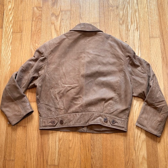 Timberland Women’s Cowhide Leather Jacket Size Medium - Picture 5 of 8